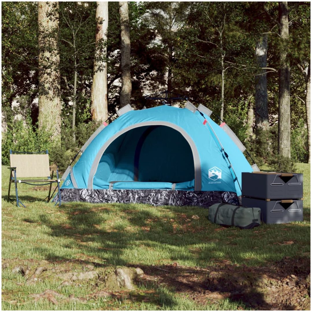 Campingtält 2 personer blå snabbrest vidaXL 2 - Person – bild 3
