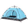 Campingtält 2 personer blå snabbrest vidaXL 2 - Person – miniatyr 4