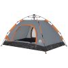 Campingtält 2 personer grå och orange snabbrest vidaXL 2 - Manna – miniatyr 5