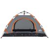 Campingtält 2 personer grå och orange snabbrest vidaXL 2 - Manna – miniatyr 6