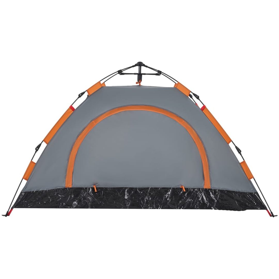 Campingtält 2 personer grå och orange snabbrest vidaXL 2 - Manna – bild 9