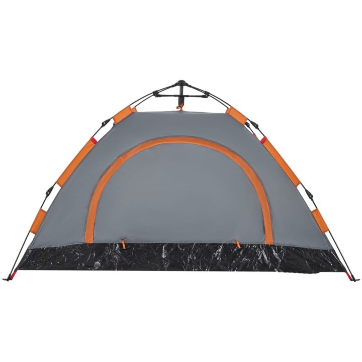 Campingtält 2 personer grå och orange snabbrest vidaXL 2 - Manna – bild 9