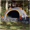 Campingtält 2 personer grå och orange snabbrest vidaXL 2 - Manna – miniatyr 1