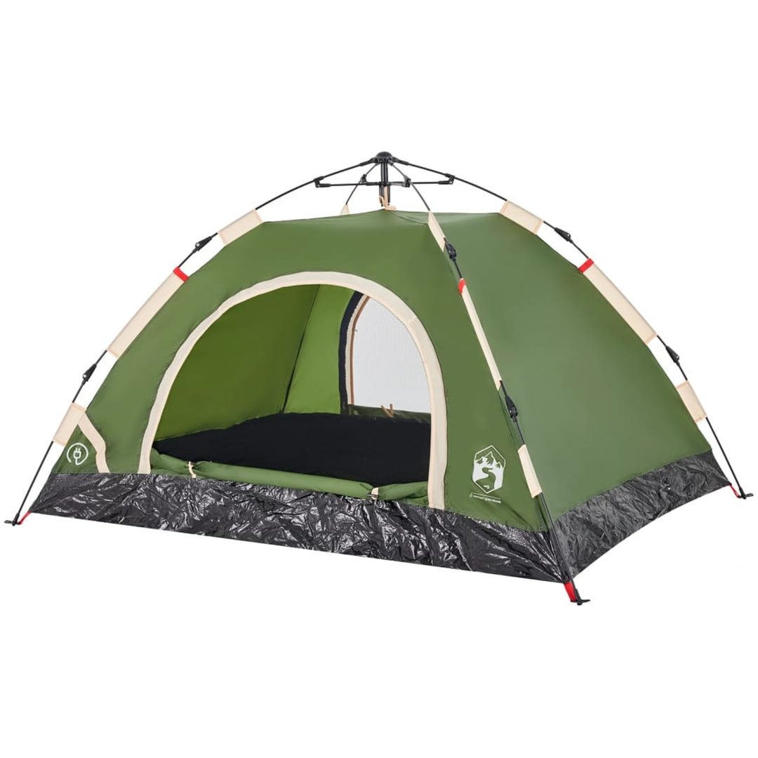 Campingtält 2 personer grön snabbrest vidaXL 2 - Manna – bild 5