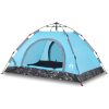 Campingtält 3 personer blå snabbrest vidaXL 3 - Person – miniatyr 2