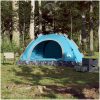 Campingtält 3 personer blå snabbrest vidaXL 3 - Person – miniatyr 3