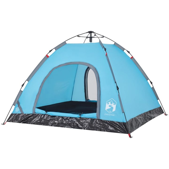Campingtält 3 personer blå snabbrest vidaXL 3 - Person – bild 5