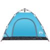 Campingtält 3 personer blå snabbrest vidaXL 3 - Person – miniatyr 7