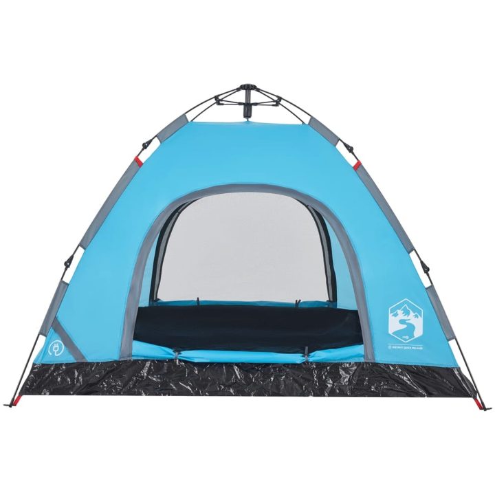 Campingtält 3 personer blå snabbrest vidaXL 3 - Person – bild 8