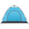 Campingtält 3 personer blå snabbrest vidaXL 3 - Person – miniatyr 9