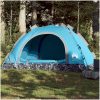 Campingtält 3 personer blå snabbrest vidaXL 3 - Person – miniatyr 1