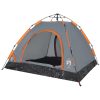 Campingtält 3 personer grå och orange snabbrest vidaXL 3 - Manna – miniatyr 4