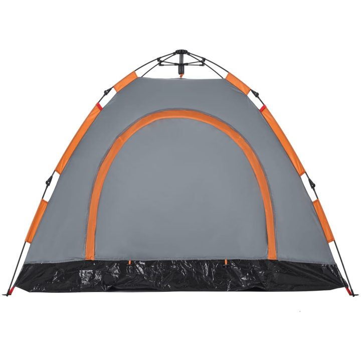 Campingtält 3 personer grå och orange snabbrest vidaXL 3 - Manna – bild 9
