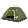 Campingtält 3 personer grön snabbrest vidaXL 3 - Person – miniatyr 4