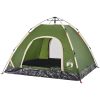 Campingtält 3 personer grön snabbrest vidaXL 3 - Person – miniatyr 5