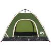 Campingtält 3 personer grön snabbrest vidaXL 3 - Person – miniatyr 6