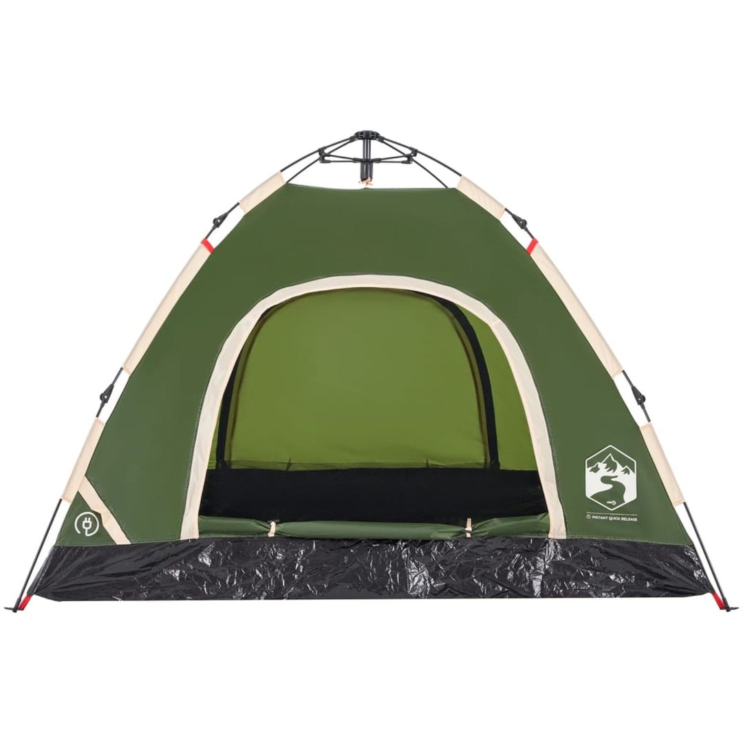 Campingtält 3 personer grön snabbrest vidaXL 3 - Person – bild 6