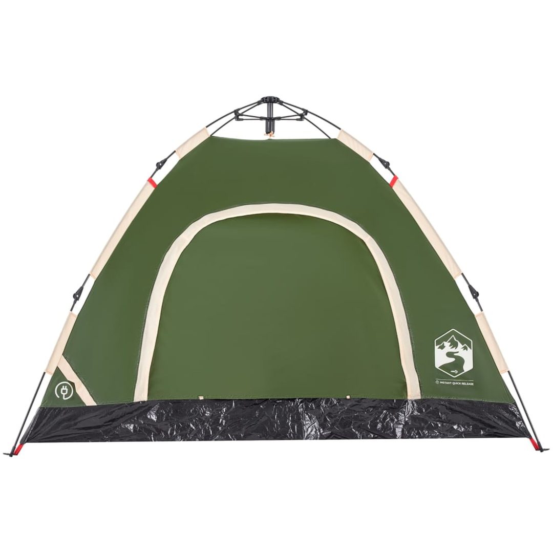 Campingtält 3 personer grön snabbrest vidaXL 3 - Person – bild 7