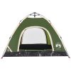 Campingtält 3 personer grön snabbrest vidaXL 3 - Person – miniatyr 8