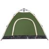 Campingtält 3 personer grön snabbrest vidaXL 3 - Person – miniatyr 9