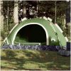 Campingtält 3 personer grön snabbrest vidaXL 3 - Person – miniatyr 1