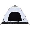 Campingtält 3 personer vit mörkläggningstyg snabbrest vidaXL 3 - Person – miniatyr 6