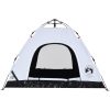 Campingtält 3 personer vit mörkläggningstyg snabbrest vidaXL 3 - Person – miniatyr 8