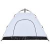 Campingtält 3 personer vit mörkläggningstyg snabbrest vidaXL 3 - Person – miniatyr 9
