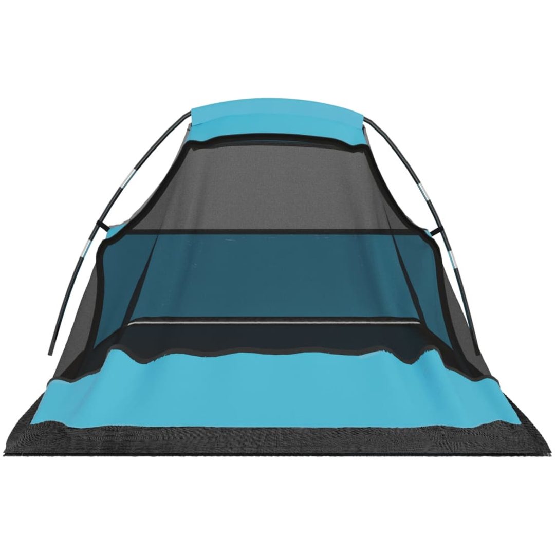 Campingtält 317x240x100 cm blå vidaXL – bild 7