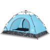 Campingtält 4 personer blå snabbrest vidaXL 4 - Person – miniatyr 2