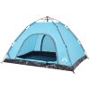 Campingtält 4 personer blå snabbrest vidaXL 4 - Person – miniatyr 4