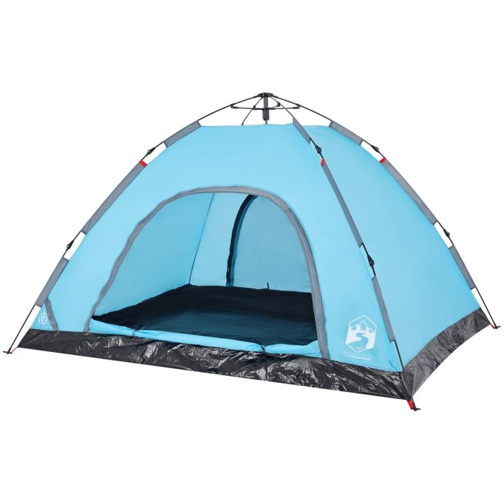 Campingtält 4 personer blå snabbrest vidaXL 4 - Person – bild 4