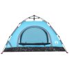 Campingtält 4 personer blå snabbrest vidaXL 4 - Person – miniatyr 6