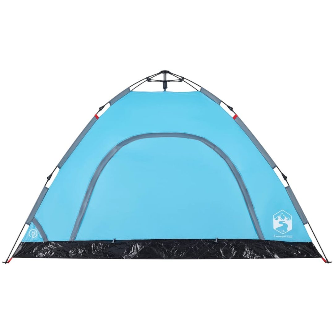 Campingtält 4 personer blå snabbrest vidaXL 4 - Person – bild 7
