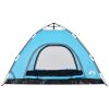 Campingtält 4 personer blå snabbrest vidaXL 4 - Person – miniatyr 8