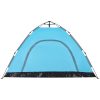 Campingtält 4 personer blå snabbrest vidaXL 4 - Person – miniatyr 9