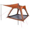 Campingtält 4 personer grå och orange snabbrest vattentätt vidaXL – miniatyr 5
