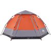 Campingtält 4 personer grå och orange snabbrest vidaXL 273 x 273 x 129 cm – miniatyr 6
