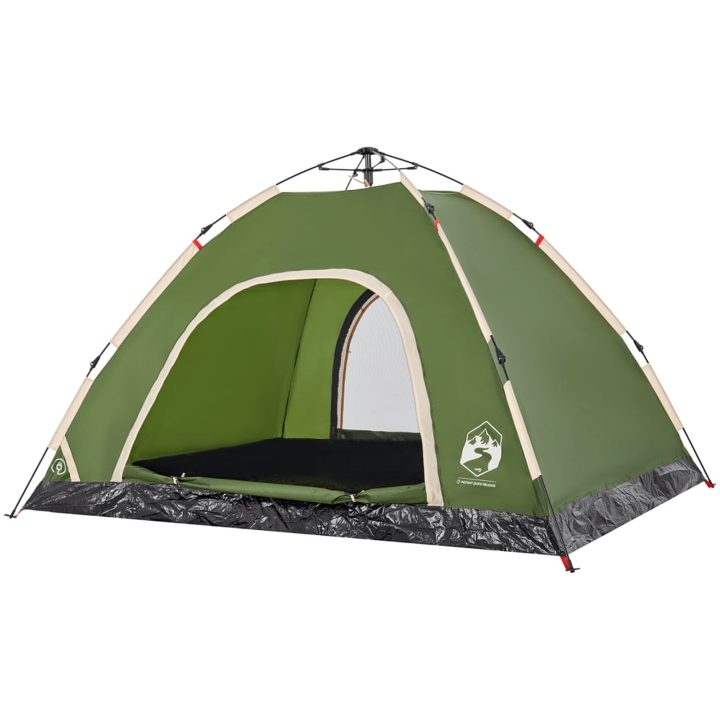 Campingtält 4 personer grön snabbrest vidaXL 4 - Person – bild 5
