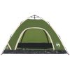 Campingtält 4 personer grön snabbrest vidaXL 4 - Person – miniatyr 6