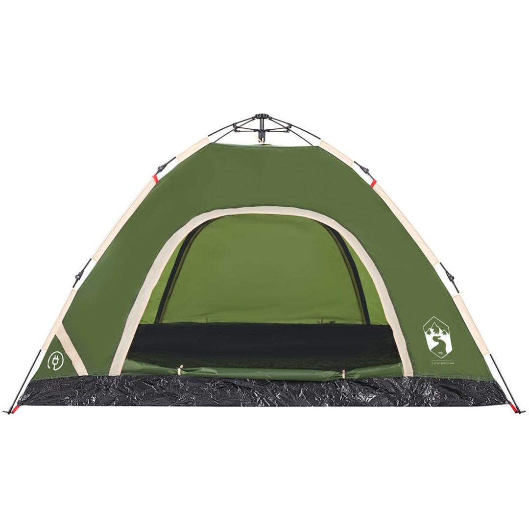 Campingtält 4 personer grön snabbrest vidaXL 4 - Person – bild 6