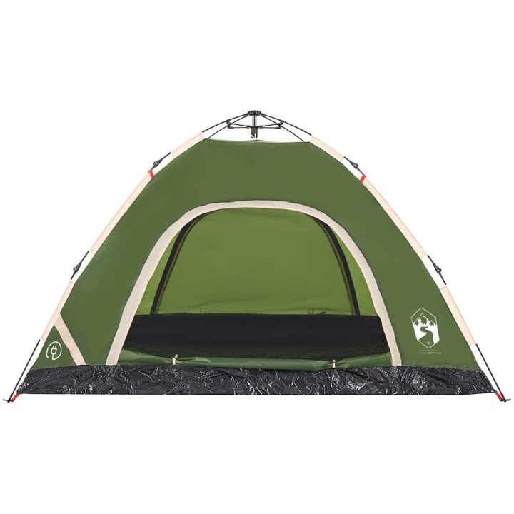 Campingtält 4 personer grön snabbrest vidaXL 4 - Person – bild 6