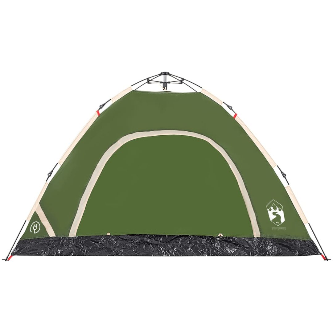 Campingtält 4 personer grön snabbrest vidaXL 4 - Person – bild 7