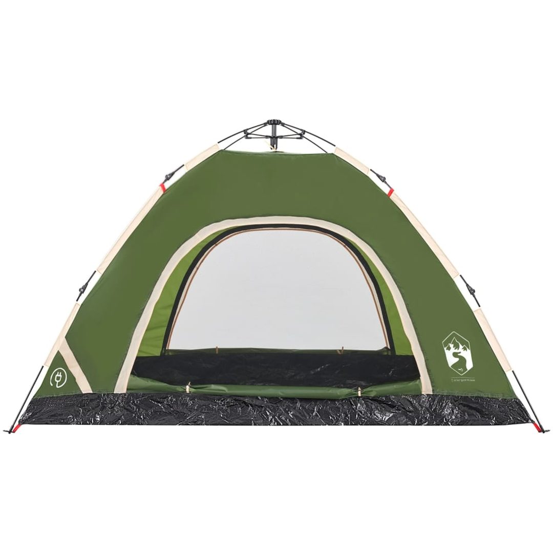 Campingtält 4 personer grön snabbrest vidaXL 4 - Person – bild 8