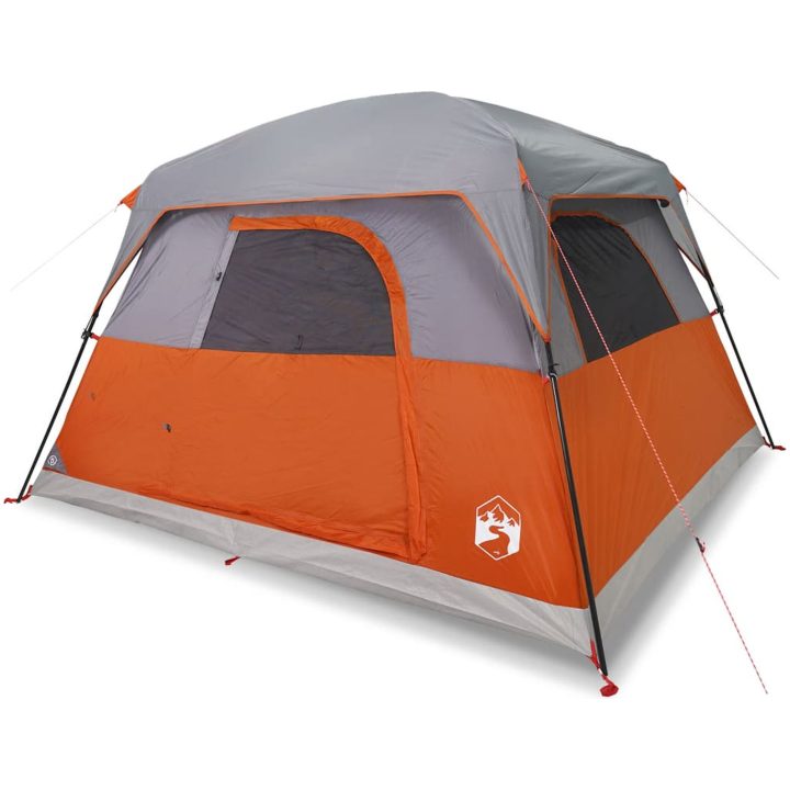 Campingtält 4 personer orange vattentätt vidaXL 4 - Person – bild 2