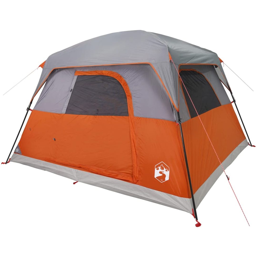 Campingtält 4 personer orange vattentätt vidaXL 4 - Person – bild 4