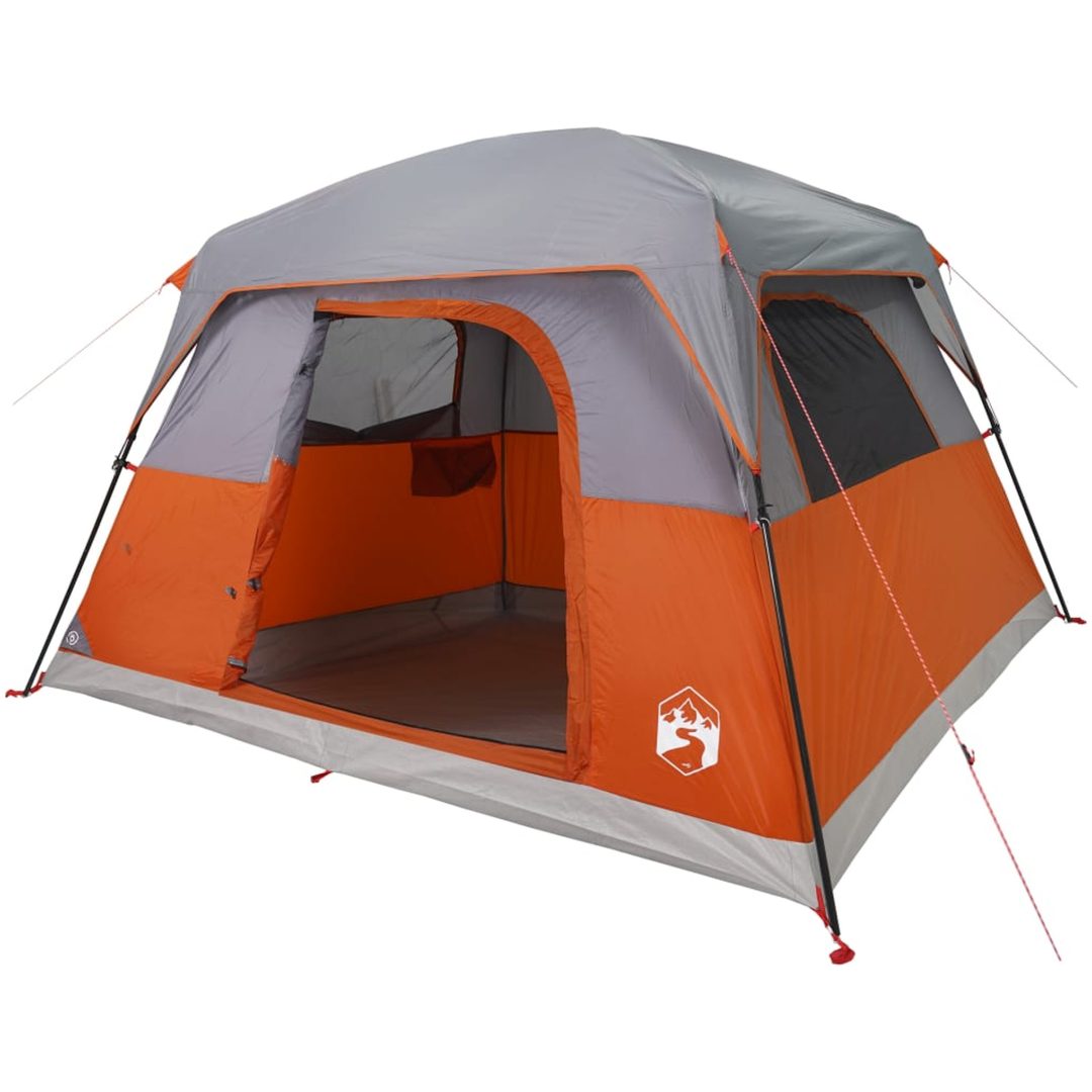 Campingtält 4 personer orange vattentätt vidaXL 4 - Person – bild 5