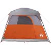 Campingtält 4 personer orange vattentätt vidaXL 4 - Person – miniatyr 6