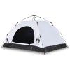 Campingtält 4 personer vit mörkläggningstyg snabbrest vidaXL 4 - Person – miniatyr 2