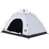 Campingtält 4 personer vit mörkläggningstyg snabbrest vidaXL 4 - Person – miniatyr 4
